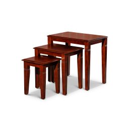 3-Piece Nesting Table Set; Cherry