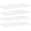 vidaXL Bookshelf Boards 4 pcs White 15.7"x7.9"x0.6" Engineered Wood