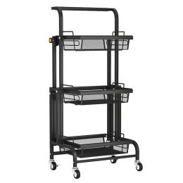 Storage Rack 3Tier Foldable Kitchen Organization