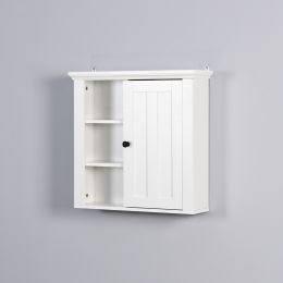 Bathroom Wooden Wall Cabinet with a Door 20.86x5.71x20 inch