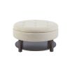 [Only support Drop Shipping Buyer] Miller Round Storage Ottoman