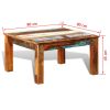 vidaXL Coffee Table Square Reclaimed Wood