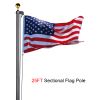 25ft Sectional Al Flag Pole