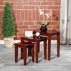 3-Piece Nesting Table Set; Cherry