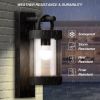 Wall Lights Outdoor Lantern with Dusk to Dawn Sensor E26 Bulb (Not Include) Max 28W