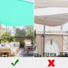 20'x20'x20' Triangle Sun Shade Sail/ Pearl Aqua