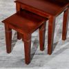 3-Piece Nesting Table Set; Cherry