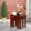 3-Piece Nesting Table Set; Cherry