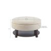 [Only support Drop Shipping Buyer] Miller Round Storage Ottoman