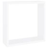 vidaXL Wall Cube Shelves 3 pcs White MDF