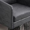 ron Legs Wooden Frame 74*71*74cm Indoor Chair Dark Grey