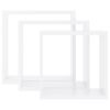 vidaXL Wall Cube Shelves 3 pcs White MDF