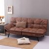 Convertible Memory Foam Futon Couch Bed; Modern Folding Sleeper Sofa-SF267PUCH