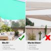 20'x20'x20' Triangle Sun Shade Sail/ Pearl Aqua