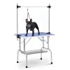 46" Grooming Table for Pet Dog and Cat with Adjustable Arm and Clamps Large Heavy Duty Animal grooming table