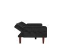 PU Leather Sofa Furniture Adjustable backrest Easily Assembles Loveseat