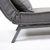 Lounge Chair Adjustable Folding Dual-Purpose Chair Sofa Bed Recliner Chair - gray with pillow XH