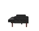 PU Leather Sofa Furniture Adjustable backrest Easily Assembles Loveseat