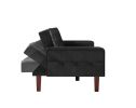 PU Leather Sofa Furniture Adjustable backrest Easily Assembles Loveseat